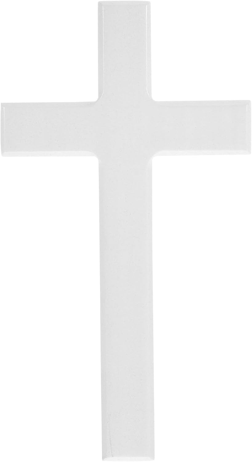 Amosfun Wooden Wall Cross Decoration 8.27 Inch Easter Day Hanging Cross Ornament Religious Wall Decor for Church and Home Living Room Bedroom Decoration