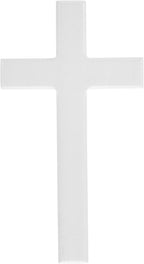 Amosfun Wooden Wall Cross Decoration 8.27 Inch Easter Day Hanging Cross Ornament Religious Wall Decor for Church and Home Living Room Bedroom Decoration
