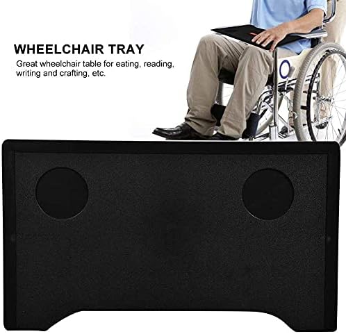 Lap Trays, Wheelchair Tray,Wheelchair Tray Table, Thickened Plastic Wheelchair Accessories, Wheelchair Universal Lap Tray Suitable for Patients and Elderly