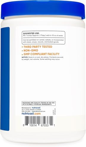 Nutricost Brewers Yeast Powder 1LB (16oz) - Non-GMO, Vegetarian Friendly