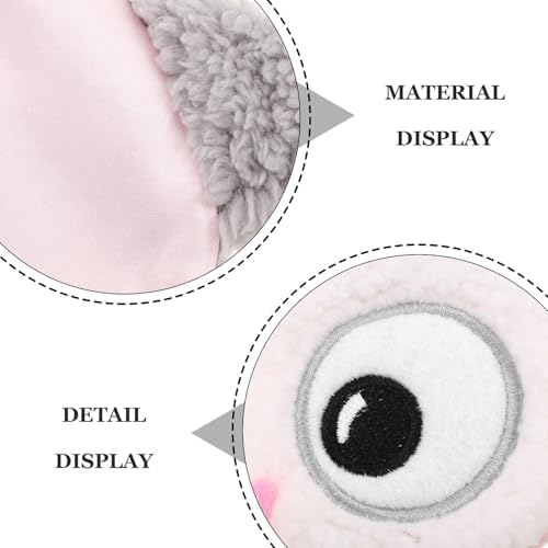 FRCOLOR Plush Soft Blackout Eye Mask Cartoon Bird-Inspired Light-Blocking Sleeping Blindfold for Women Men Nap Travel