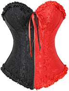 Hengzhifeng Women's Party Embroidered Zip Corsets Bustiers Top