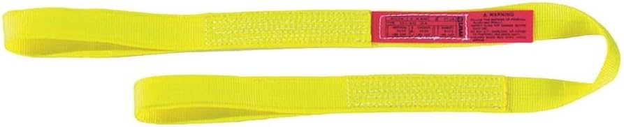 Lift All EE1601NFX10 Eye-Eye Web Sling, Nylon, 1" x 10', 1-ply, Flat-Eye