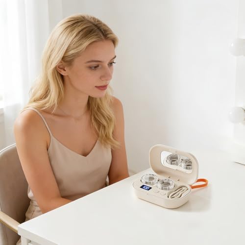 Ultrasonic Contact Lens Cleaner, Ultrasonic Portable Electric Contact Lens Cleaner Machine Case Kit
