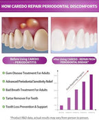 CAREDO Gum Toothpaste for Periodontitis, Gum Repair for Receding Gums, Gum Disease & Gingivitis Treatment, Periodontal Disease Treatment for Gum Health, Gum Disease Repair Bad Breath Toothpaste 3.52OZ