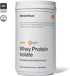 Momentous Essential Grass-Fed Whey Protein Powder - 20 g Whey Isolate Protein - NSF Certified for Sport - Gluten-Free - 25 Servings for Essential Everyday Use - Vanilla - Package May Vary