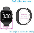 Vibrating Alarm Watch Water Resistant Wake Up Wristband Silent Pill Reminder Watch - with Timer and 15 Daily Alarms