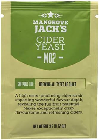 2X Mangrove Jack's Yeast Cider M02 Craft Series Yeast 9g Treats 23L