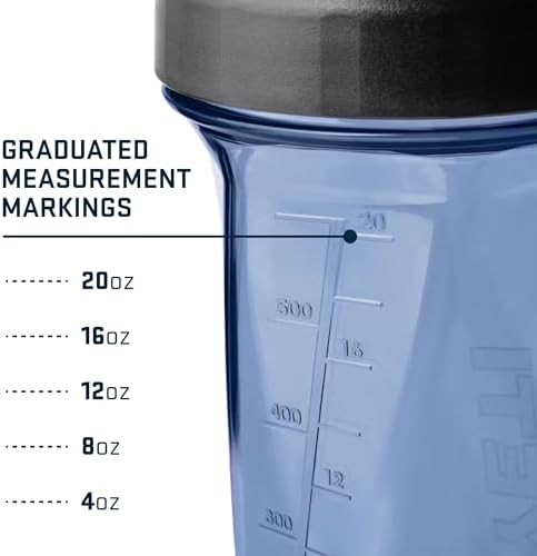 YETI Yonder Helimix Vortex Blender Shaker Bottle Holds up to 27oz | No Blending Ball or Whisk | USA Made | Portable Pre Workout Whey Protein Drink Shaker Cup | Dishwasher Safe, Navy