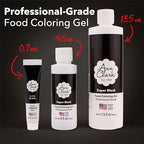 Ann Clark Super Black Food Coloring Gel .70 oz. Professional Grade Made in USA