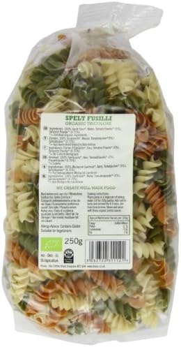Biona Organic Spelt Fusilli Tricolor 250 g (Pack of 6)
