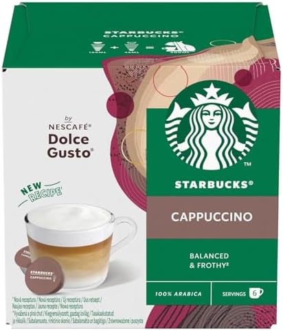 Nescafe Dolce Gusto Starbucks Cappuccino x 3 Boxes (36 Capsules) 18 Drinks