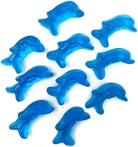 SweetGourmet Blue Raspberry Dolphins Gummy Candy | 1 Pound