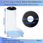 KEEFITT Adult Leg Cast Protector for Shower, KT5103 Waterproof Cast Cover for Shower Lower Leg with Non-Slip Padding Bottom, Watertight Protection to Broken Leg, Foot Ankle, Wound and Burns