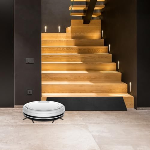 Indoor Robot Vacuum Ramp 20-Inch Portable Climbing Threshold Mat for Office Doorway Step Transition and Sweeping Robot Access