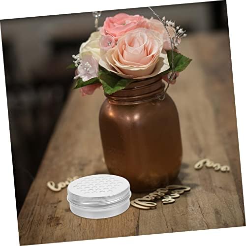 10pcs Hollow Threaded Aluminum Box Home Scent Diffuser Thread Stand Indoor Decor Scent Diffusers for Home Candle Cans Dog Scent Tins Lightweight Aroma Diffuser Metal Sample