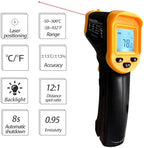 Digital Infrared Thermometer gun for cooking,BBQ,Pizza oven,Ir Thermometer with Backlight,-58℉~932℉(-50℃~500℃) Handheld Non Contact Heat Laser Temperature Gun (Not for Human)
