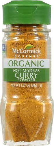 McCormick Gourmet Organic Hot Madras Curry Powder, 1.37 Oz (Pack of 2)