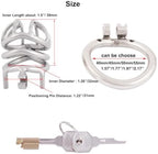 TERNENCE Stainless Steel Small Male Chastity Device Ergonomic Design Stealth Lock for Adults Solitary Extreme Confinement Cage S045 (1.77 inch / 45mm)
