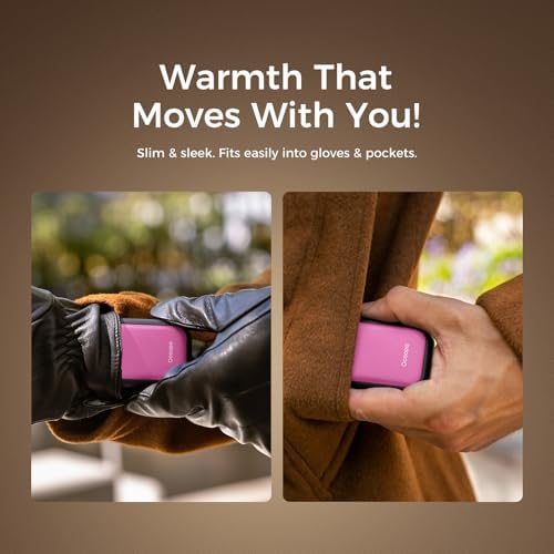 OCOOPA Magnetic Rechargeable Hand Warmers 2 Pack, Card-Style Electric AI Hand Warmers, 8hrs x2, UL Certified, Pocket Portable Hands Heater for Men Women, Hunting Essentials, UT4 Young
