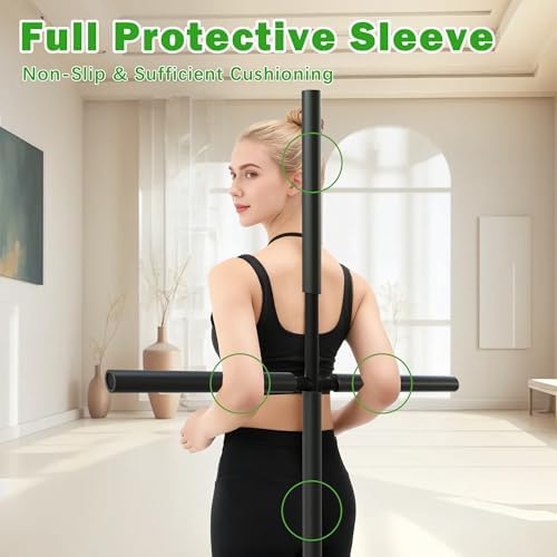 Back Straightener Posture Corrector for Women and Men - 32 Inch Heavy Duty Back Cracker with Anti-Slip and Cushioning Pads - Compatible Back Stretcher for Whole Family