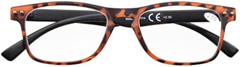 Eyekepper Ultrathin Flex Frame 5-pack 80's Reading Glasses Include Sunshine Readers +0.75