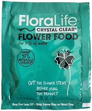 Cut Flower Food Floralife Crystal Clear Powdered 5gr Packets Fresh Stock (100)