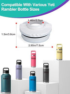YOUSHARES Tumbler Adapter Compatible with YETI Rambler Bottle to Cirkul Flavor Cartridge, Food-Grade Water Bottle Accessories for Yeti Cup 12, 18, 26, 36, 46, 64 Oz