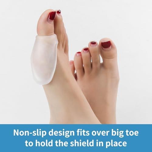 Gel Bunion Pads and Protectors, 12 Packs of Bunion Guards for Big Toe Cushion, Bunion Shields for Bunion Pain Relief, Reduce Bunion Pain from Rubbing