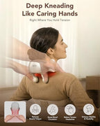 SKG H7 Ultra FSA Eligible Cordless Neck Massager for Pain Relief Deep Tissue, Shiatsu Shoulder Massager with Heat, Massage Tools for Trapezius, Lymphatic Drainage, Relaxation Therapy, HSA Items