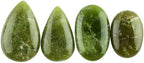 CRYSTALIS Wholesale 4pcs Natural Vessonite OR Vesuvianite Loose Gemstone Bulk Cabochons Jewelry Making Supply, Chakra Healing Polished Stones, Wire Wrapping, DIY, Gem Collection