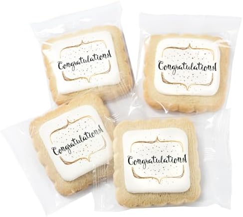 Congrats Gift Basket Congratulations Cookie Chocolate Chip Cookies Fudge Filled For Men Women Kids | INDIVIDUALLY WRAPPED | Graduation New Job Promotion Engagement Retirement New Home | Large Cookies