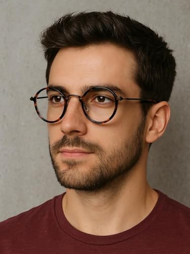 JOLLYNOVA HD7 Progressive Multifocal Reading Glasses RT543, No-Line Readers, Blue Light Blocking, Near to Far Vision