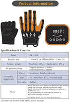 Self-Training Rehabilitation Robot Gloves for Audlt Split Finger Training Air Pressure Smart Glove W/LCD Touch Screen/Timing/Training Intensity Can Be Adjusted for Hand Function Recovery LefthandXL