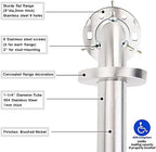 Stainless Steel Bathroom Safety Shower Grab Bar, Anti Slip Bathtubs Grab Bars,Toilet Assist Saft Handle Handrail ADA Compliant 500lbs for Handicap Elderly Senior (Brushed, 12 Inches)