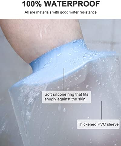 Cast Covers for Shower Arm, Waterproof Cast Cover Arm Adult, Soft Comfortable Cast Protector for Shower, Reusable Elastic Cast Bag for Bandage, Wound Care Supplies, After Surgery Gifts