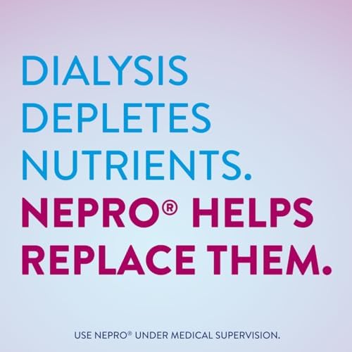 Nepro Nutrition Shake for People on Dialysis, 19g Protein, 420 Calories, Vanilla, 8 fl oz, Pack of 24
