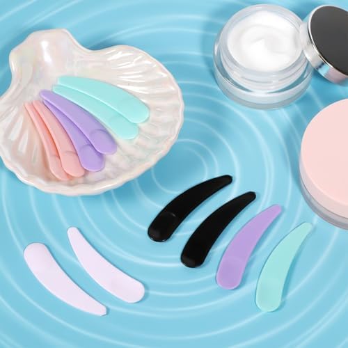 200PCS Makeup Spatula Cosmetic Spatula Mini, Plastic Mini Skin Care Disposable Spatulas for Cosmetic Mixing and Skincare Creams, Multi Colored