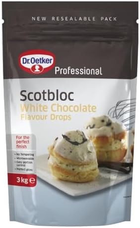 Dr. Oetker Scotbloc White Chocolate Drops - 1x3kg
