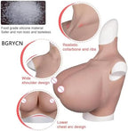 Silicone Breast Forms S Z Cup, Realistic Soft Touch Fake Boobs Lightweight Cotton and Airbag Filling for Crossdresser