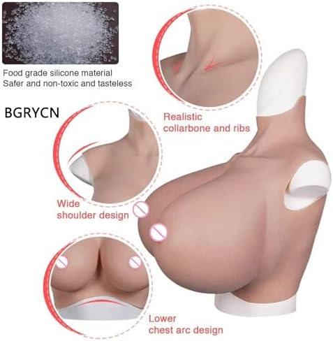 Silicone Breast Forms S Z Cup, Realistic Soft Touch Fake Boobs Lightweight Cotton and Airbag Filling for Crossdresser
