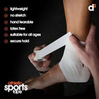 AST Athletic Sports Tape White, 1.5" x 15yds (1 Roll) Hand Tearable Zinc Oxide Joint Strapping First Aid & Medical Trainers Support for Athletes