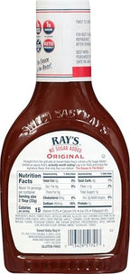 Sweet Baby Ray’s Gourmet Barbecue Sauce Bundle 1 No Sugar Added Sweet & Smoky, 1 No Sugar Added Original, 1 No Sugar Added Sweet & Spicy. 3 CT (Variety Pack)