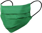 Touchstone filter pocket double layer cotton fabric face mask Reusable Machine Washable for men, women. (Pack of 3). Green Grey Black