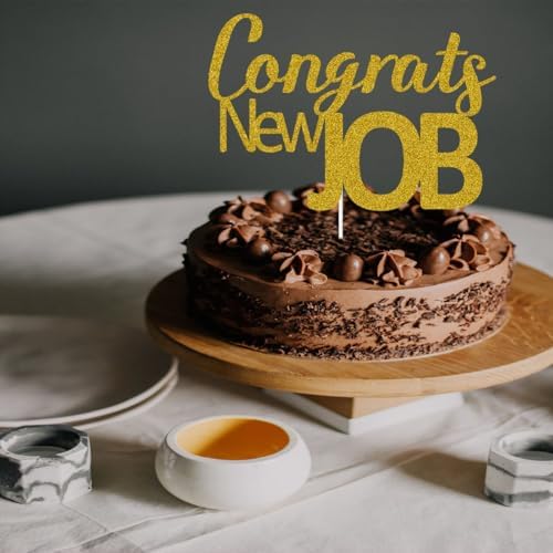 Congrats Your New Job Cake Topper, New Job Who Dis Cake Decor, Congratulations Party Decorations, We''ll Miss You, Farewell Goodluck