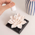 Magnolia Flower Styling Essential Oil Diffuser Stone, Non-Electric, Handmade Products, Decorative Tabletops, Car Decoration Ornaments(Essential Oils Not Included)