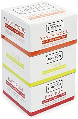 Alexander Simpson Est. 1919 Ultra-Glide Shave Cream 180ml (Bay Rum) Simpsons Shaving cream