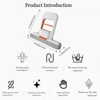 Mini Foldable Desktop Mop – Portable Self-Squeeze Sponge Cleaning Tool with Self Wringing Design, Collapsible Handheld Mop with Refill Sponges for Kitchen Counter, Bathroom & Small Spaces, Car Use