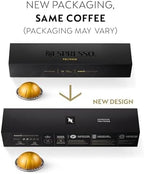 Nespresso Capsules Vertuo, Voltesso, Mild Roast Espresso, 50-Count Espresso Pods, Brews 1.35oz.