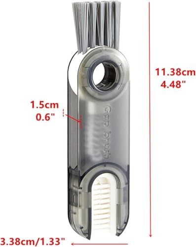 3PCS 3 in 1 Cup Lid Cleaning Brush, Multifunctional Crevice Bottle Gap Cleaner for Tight Spaces, Portable U Shaped Cleaning Brush Tool for Cups, Lids and Straws